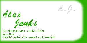 alex janki business card